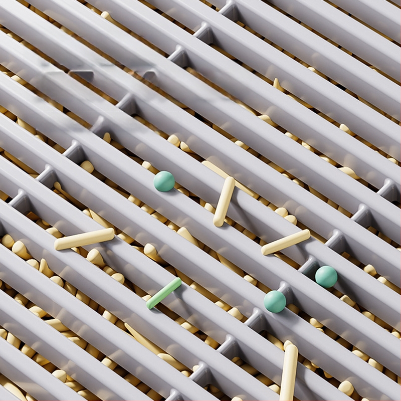 Kahekihiline kassiliivapadi, liiva väljakandmise vastane liivakontrolli laud, spetsiaalne liivalekke padi kassiliivakastile, liivavastane kõrgusfilter, kassiliivapedaal