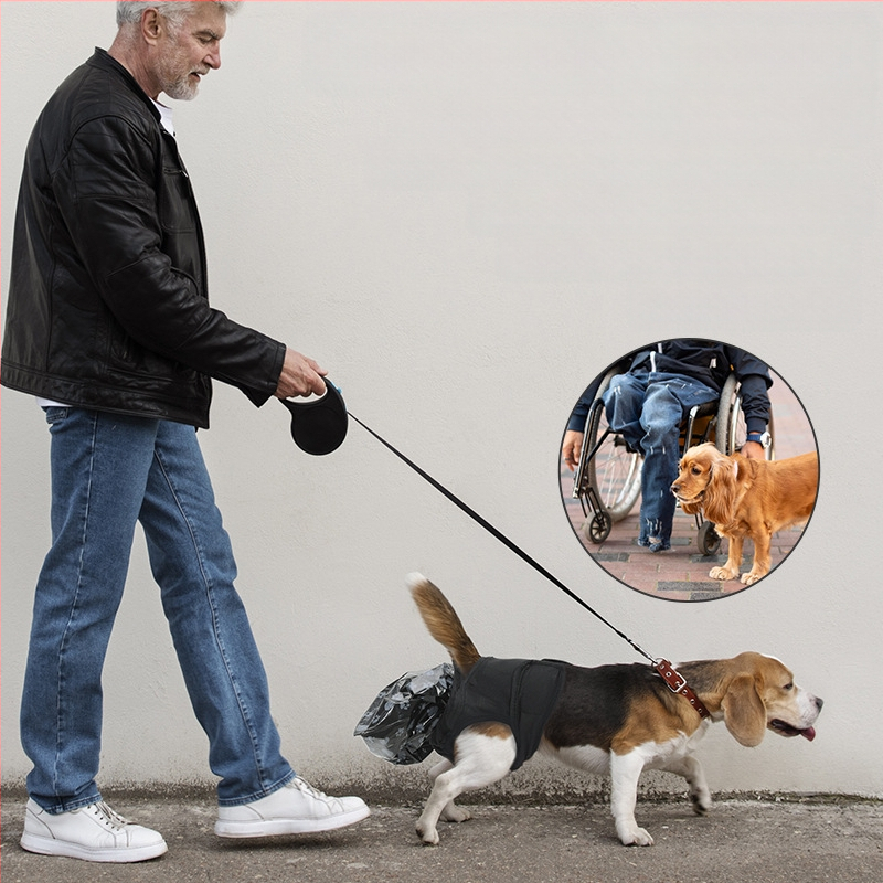 Παντελόνι κατοικίδιων ζώων για σκύλους, πλενόμενο, παντελόνι αυτοφροντίδας για σκύλους και γάτες, φορητή τσάντα συλλογής περιττωμάτων κατοικίδιων ζώων