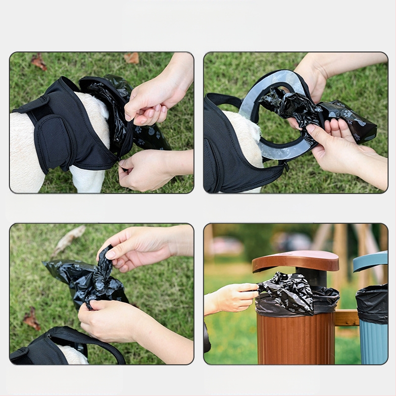 Παντελόνι κατοικίδιων ζώων για σκύλους, πλενόμενο, παντελόνι αυτοφροντίδας για σκύλους και γάτες, φορητή τσάντα συλλογής περιττωμάτων κατοικίδιων ζώων