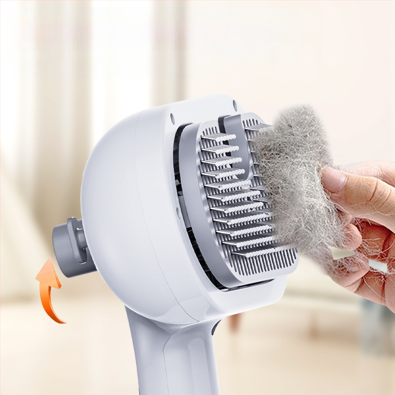 Гребен за масаж със спрей за домашни любимци CrossBorder, гребен за котки с пара, гребен за коса, гребен за котешка коса със спрей за премахване на разхлабена козина