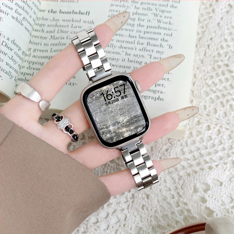 Az iWatch szíjhoz Advanced Sense Metal Three Steel Apple Watch szíj sport férfiaknak és nőknek Ultra2