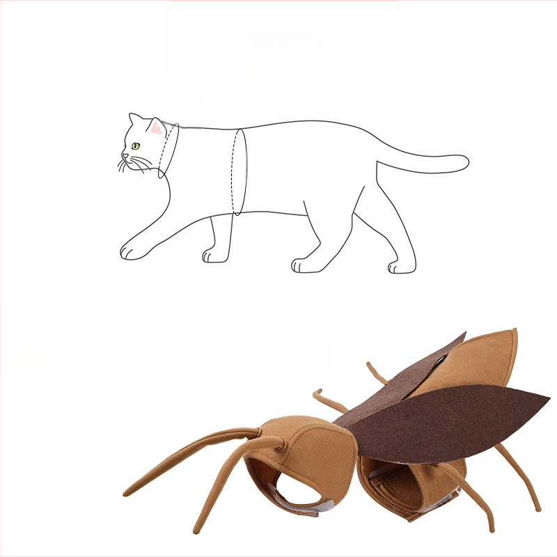 Празнични костюми за кучета, Костюми за трансформация на хлебарки, Сладки костюми за Хелоуин за котки, Аксесоари за котки, Костюми за трансформация, Забавни дрехи