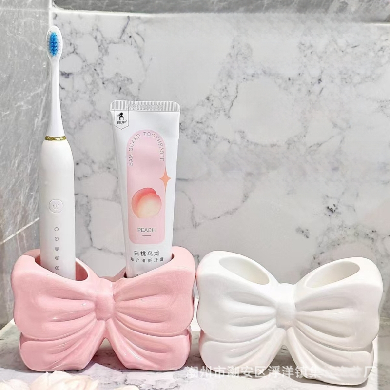 Lanko formos dantų šepetėlio laikiklis, keraminis dantų šepetėlio laikiklis, išskirtinis ir mielas vonios kriauklės laikiklis, didelio našumo tarpvalstybinis tiesioginis pristatymas iš „Amazon“.