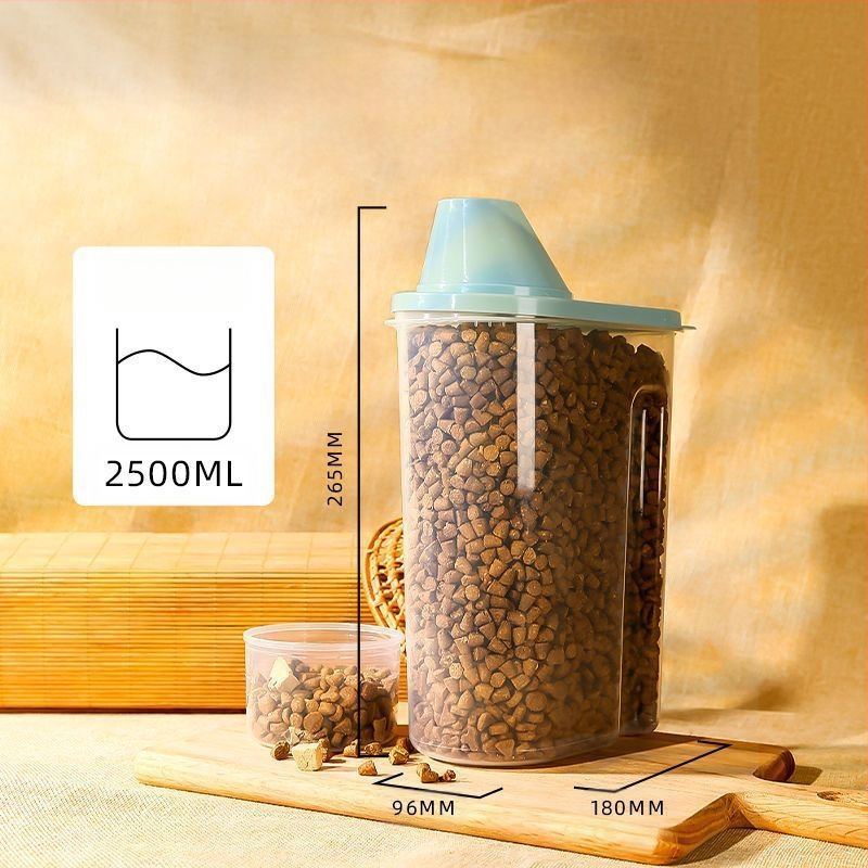 Kassitoidu ämber Lemmikloomakonservi hoiustamine Koeratoidu hoiustamine Teravilja hoiukast Karp suletud pakendis Teraviljakonteiner Piiriülene