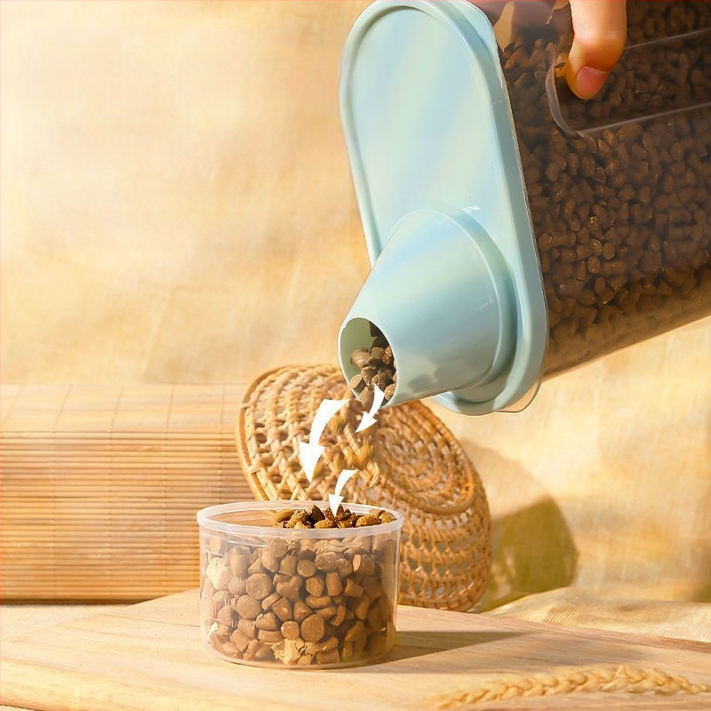 Kassitoidu ämber Lemmikloomakonservi hoiustamine Koeratoidu hoiustamine Teravilja hoiukast Karp suletud pakendis Teraviljakonteiner Piiriülene