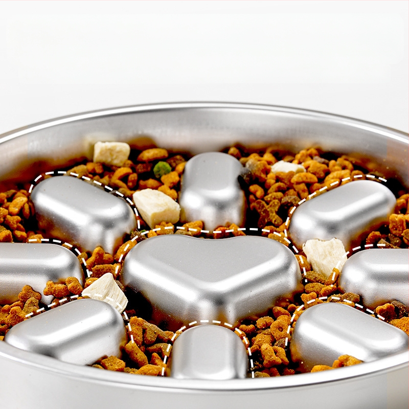 Lemmikloomakauss, aeglase toiduga kauss, koerakauss, koerakauss, roostevabast terasest veekauss, kaelakaitse, koeratoidukauss, koeratoidukauss, lemmikloomatarbed