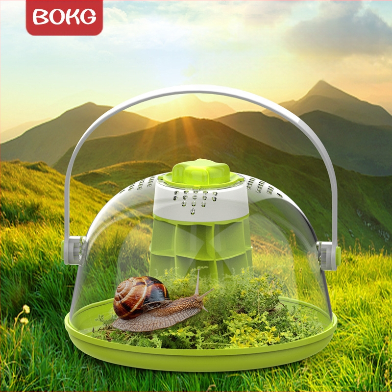 BOKG Sraigių gyvūnų gyvenamoji vieta pradinės mokyklos mokiniams Stebėjimo eksperimentas Mokslo rinkinys Veisimo dėžė Kosminė kapsulė