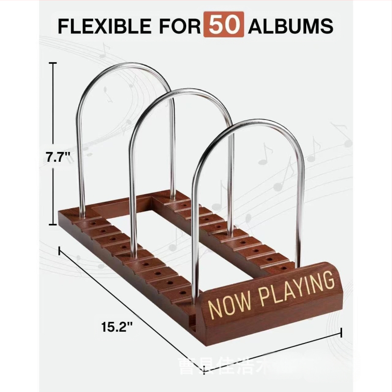 Retro puidust plaadialuse korraldaja CD-ekraanialus Kodune rauast vinüülplaadialus Albumiplaadialus