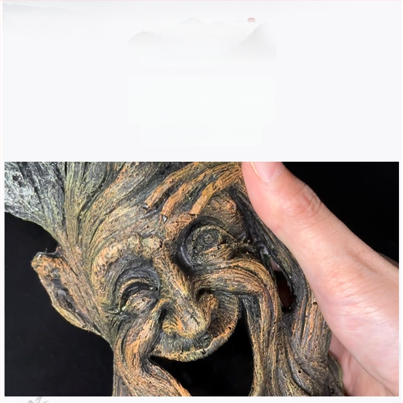 Akvárium Kertdekoráció Sziklakert Kő Fű Díszlet Mesterséges Vízinövény Kertészeti Csomag Gyanta Fa Ember Díszek Akvárium