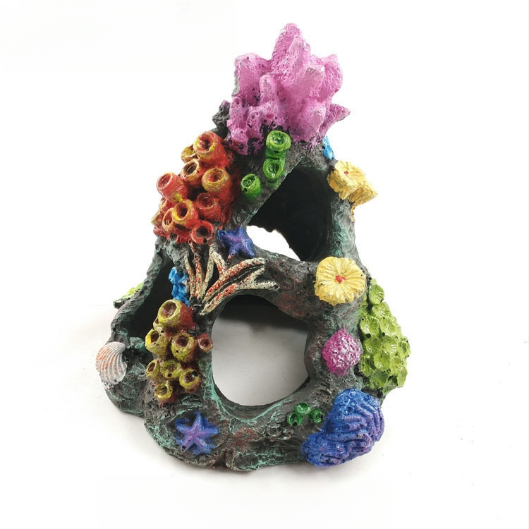 Forró eladó akváriumi haltartály tereprendezés dekoráció haltartály akvárium sziklakert korall tereprendezés csomag aranyhalas tartály menedékház