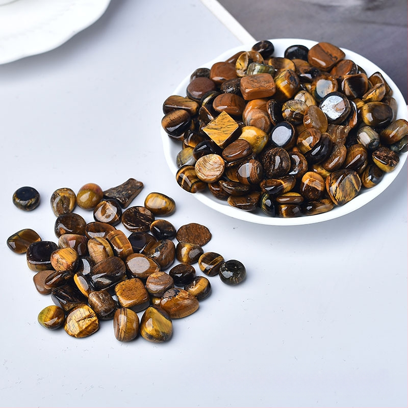 Looduslik tiigrisilmakivi kruusa akvaariumi sillutis dekoratiivkivi lillepott sillutis väike kivi kristallkruusa hulgimüük