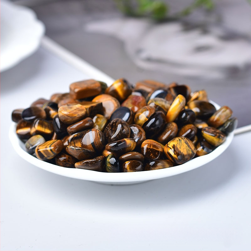 Looduslik tiigrisilmakivi kruusa akvaariumi sillutis dekoratiivkivi lillepott sillutis väike kivi kristallkruusa hulgimüük