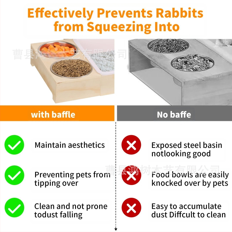 Puidust piiriülene küüliku heinasöötja, täispuidust väikeloomade söötja, majapidamistarbed puidust väikestele lemmikloomadele