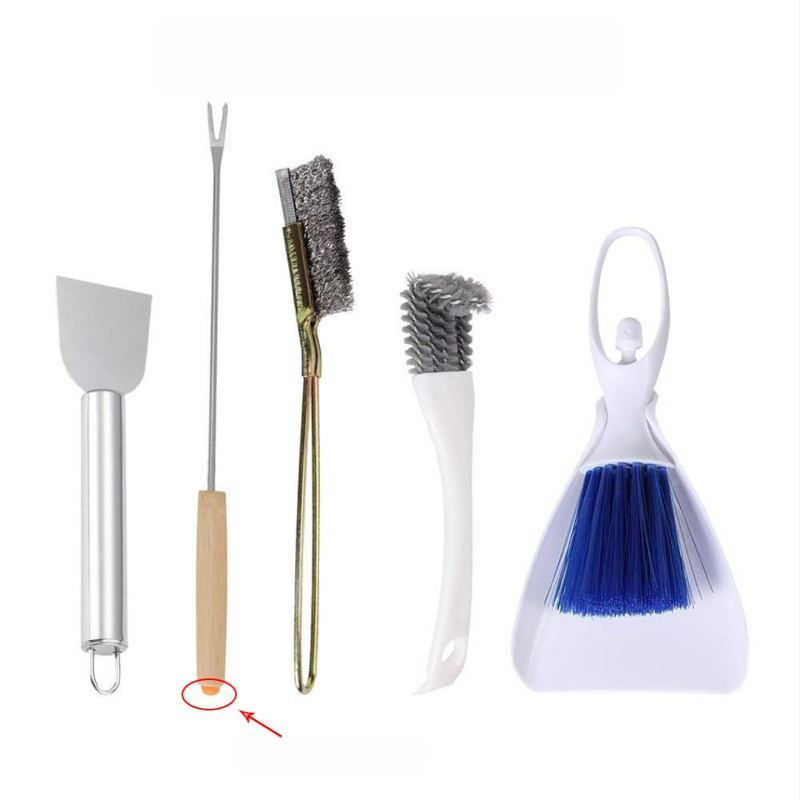 5 dalių paukščių narvelio valymo įrankių rinkinys, paukščių narvelio išmatų šalinimo įrankis, narvo valiklis, išmatų šalinimo įrankis, valymo artefaktas