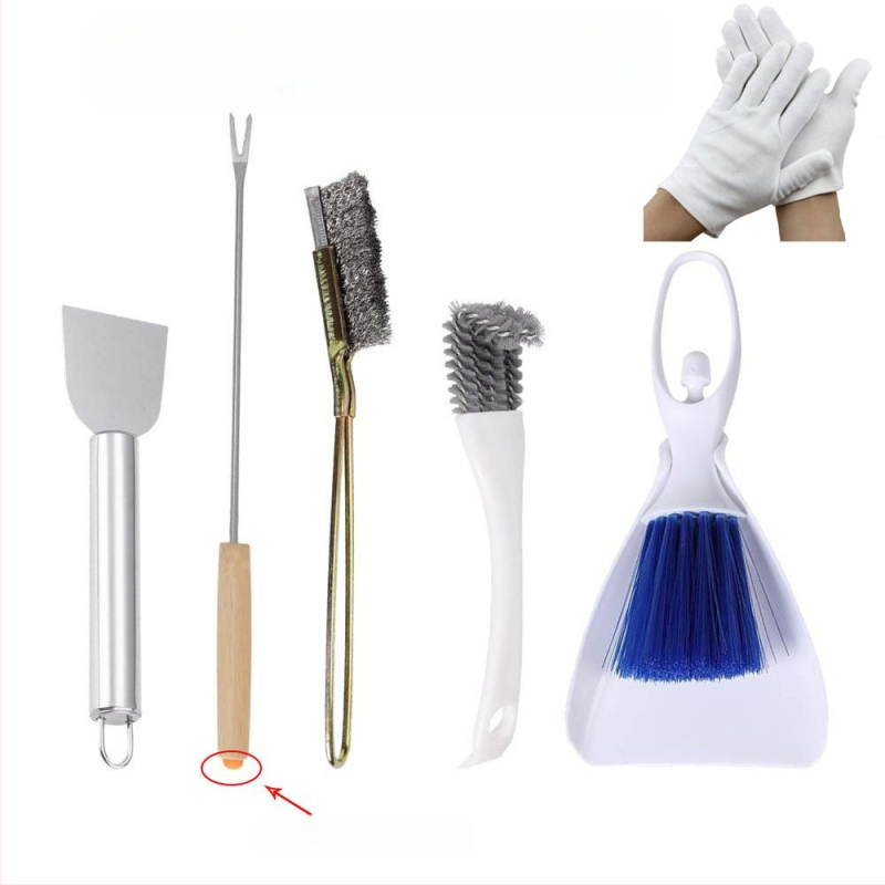 5 dalių paukščių narvelio valymo įrankių rinkinys, paukščių narvelio išmatų šalinimo įrankis, narvo valiklis, išmatų šalinimo įrankis, valymo artefaktas