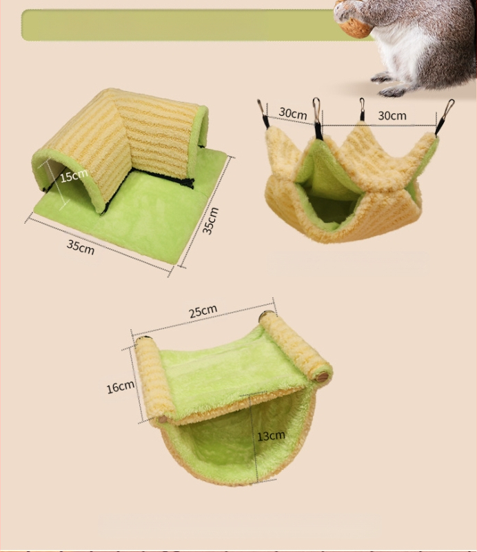 Hamstripesa, hollandi seaküüliku merisea tunnelpesa, põgenemistelgipesa, nelja aastaaja universaalne väikese lemmiklooma kanalipesa, võrkkiik