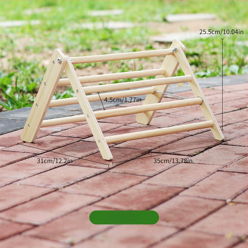 Csirkeállvány, fa háromszög alakú kisállat csirkeállvány, nagy kakas, tyúk kakasállvány, összecsukható állvány, gyári nagykereskedelem