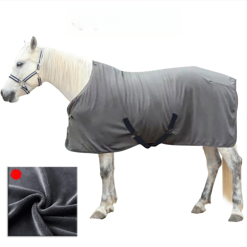 Téli meleg lóruhák puha lóruhák vastagított szúnyog rovarbiztos lóruha takaró kényelmes flanel lóvédő ruházat