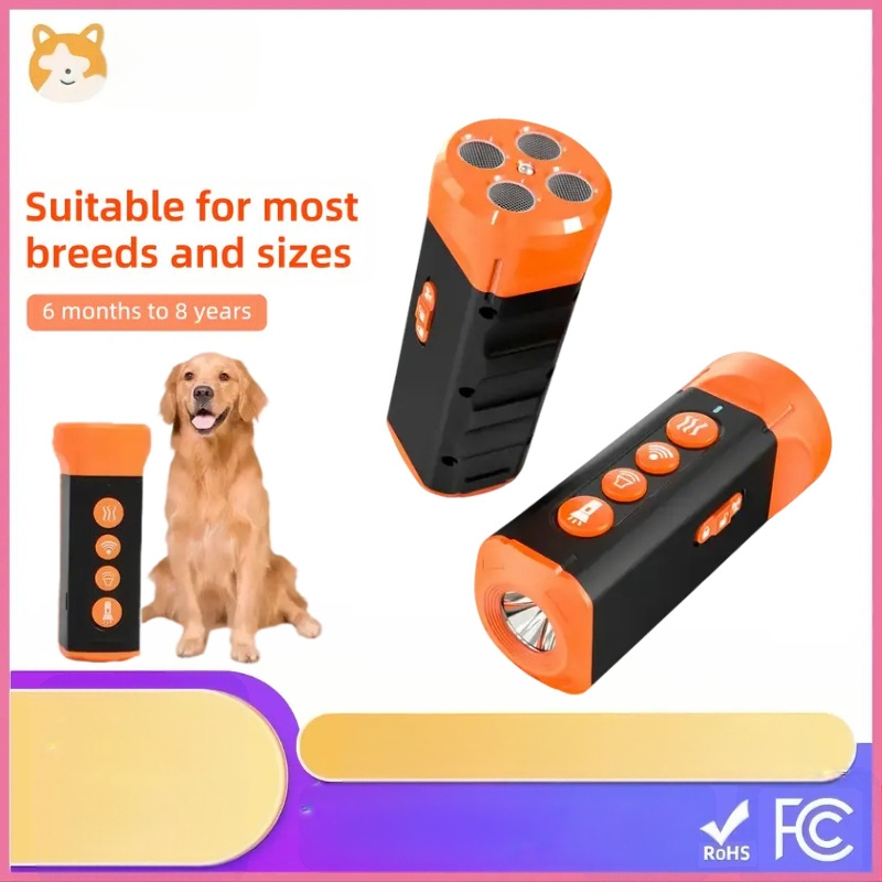 Amazoni uus nelja sondiga ultraheli haukumist peatav koerte peletaja taskulamp suure võimsusega koerte treeningseade piiriülene tarnimine