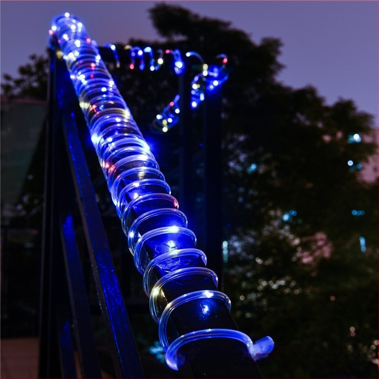 Led päikeseenergial töötav toruvalgusti välistingimustes kasutatav veekindel kipslill vasktraadist valgusnööriga sisehoovi LED-atmosfääri dekoratiivne valgusnöör