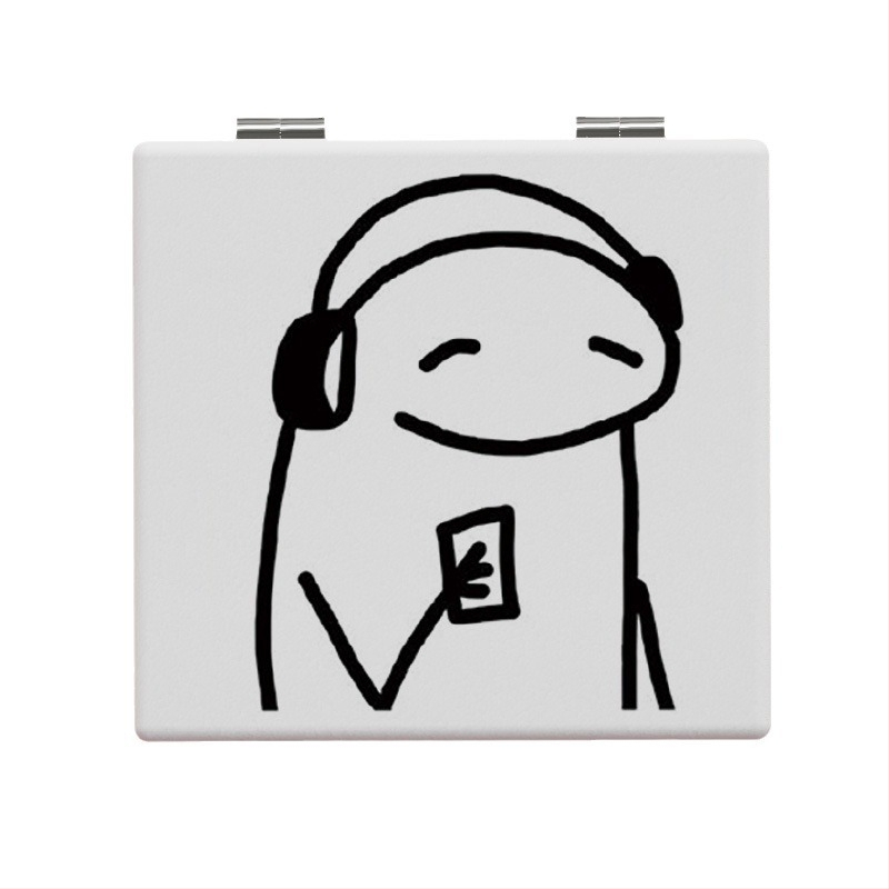 Prabangios išvaizdos mielas nešiojamas veidrodis, sulankstomas veidrodis, nešiojamas makiažo veidrodis, studentų makiažo veidrodis, bendrabučio persirengimo veidrodis