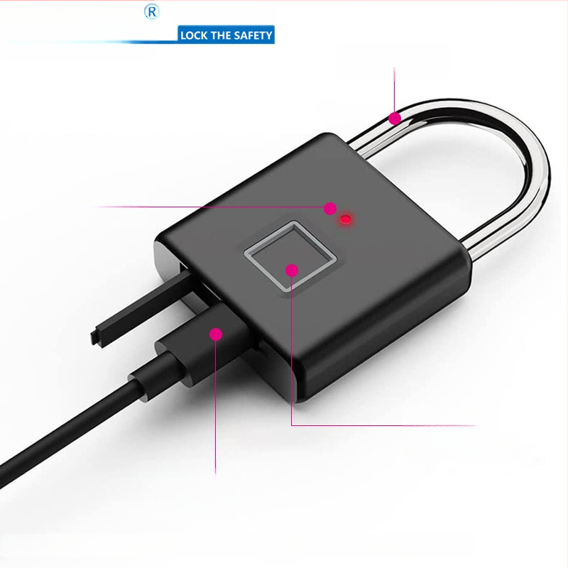 Inteliģentas pirkstu nospiedumu piekaramās atslēgas paaudze mājas pretaizdzīšanas noliktavas kopmītņu skapja elektroniska pirkstu nospiedumu maza atslēga