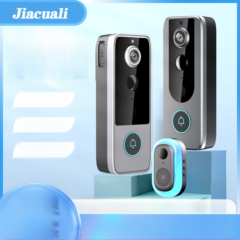 Uus Tuya nutikas juhtmevaba uksekell kodule Tuya täisvärviline öise nägemisega WiFi uksekell kahesuunaline intercom video uksekell