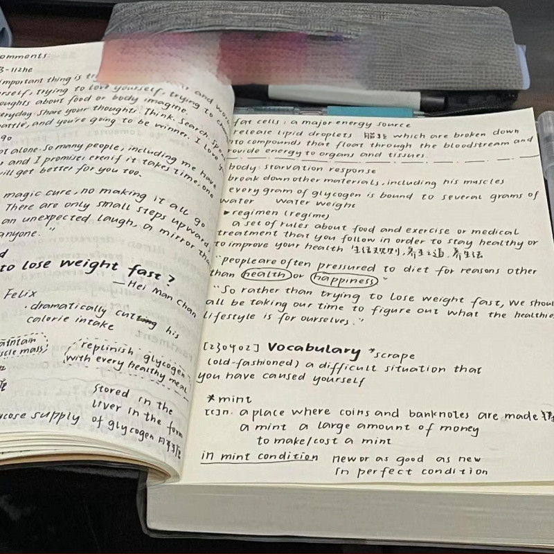 Vastagított üres jegyzetfüzet, vintage vázlatok, diák egyszerű napló, praktikus jegyzettömb, tartós kiárusítás