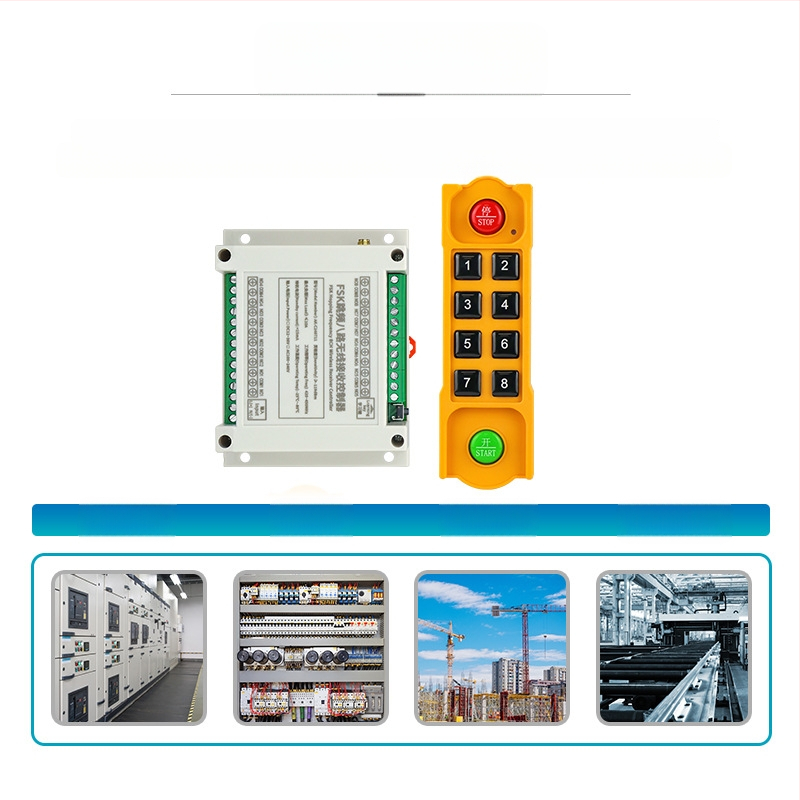 AC100-240V tööstusklassi traadita kaugjuhtimispuldi lüliti kraana segamispumba PLC moodul veekindel kaugjuhtimispuldi käepide