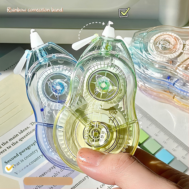 Rainbow Ice läbipaistva korrektsioonilindi komplekt suure mahutavusega kõrge välimusega korrektsioonilint kukkumisvastane klapiga sile korrektsioonilint hulgimüügist