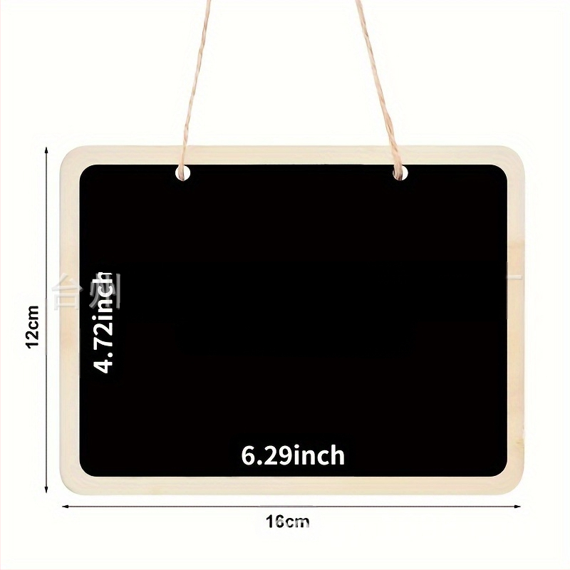 Pārrobežu karsti pārdota Amazon populārā mazā taisnstūrveida tāfele, tāfeles etiķetes karājas koka tāfeles ballīšu dekorēšana
