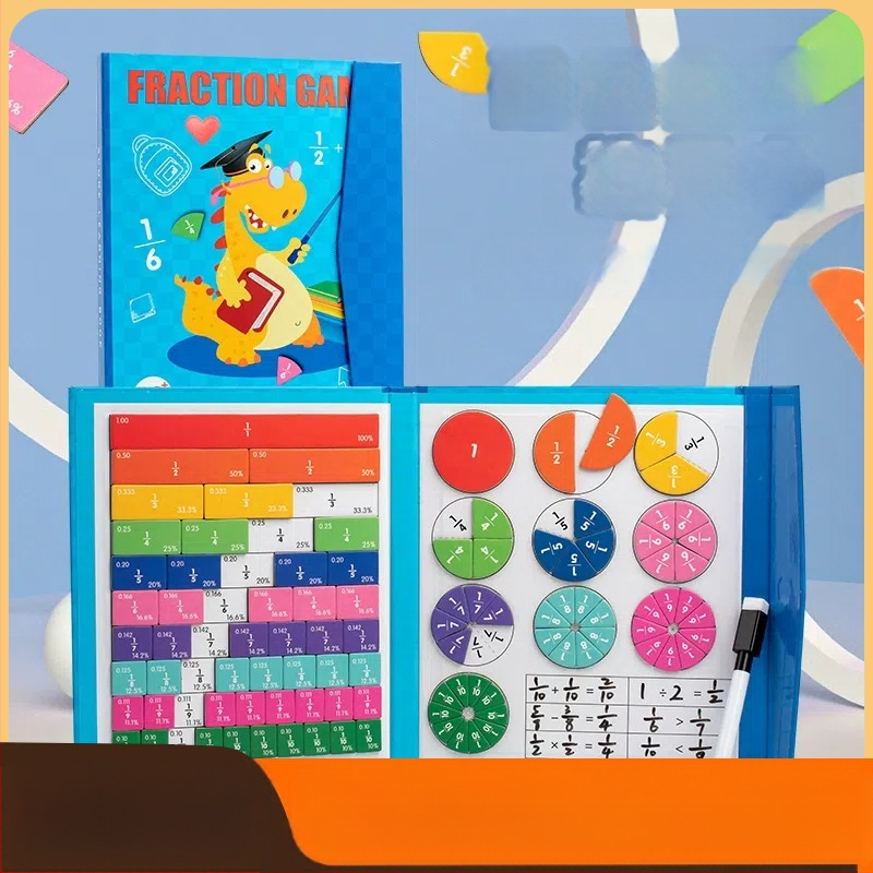 Sākumskolas skolēniem matemātikas mācību līdzekļi magnētiskā daļa šī matemātika skaitītājs saucējs kognitīvā saskaitīšana un atņemšana trešās klases rotaļlietas