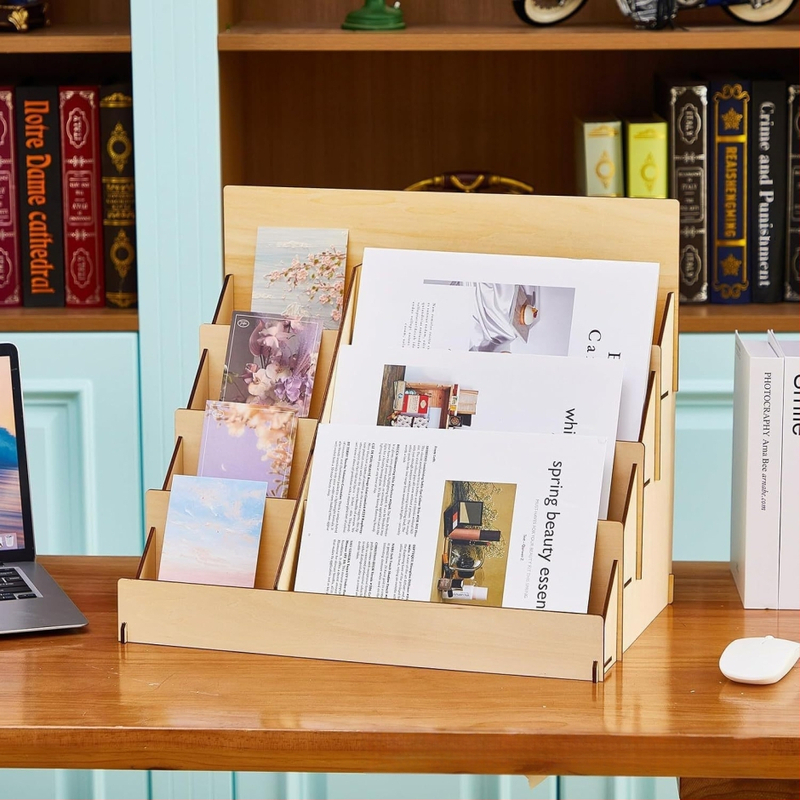 Piiriülene hulgimüük DIY puidust mobiiltelefonide hoiuriiul käsitsi hoiuriiuli mudeli tööriistariiuli töölaua korraldusriiul