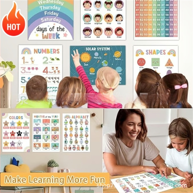 Нови образователни плакати за малки деца от цял свят16 броя