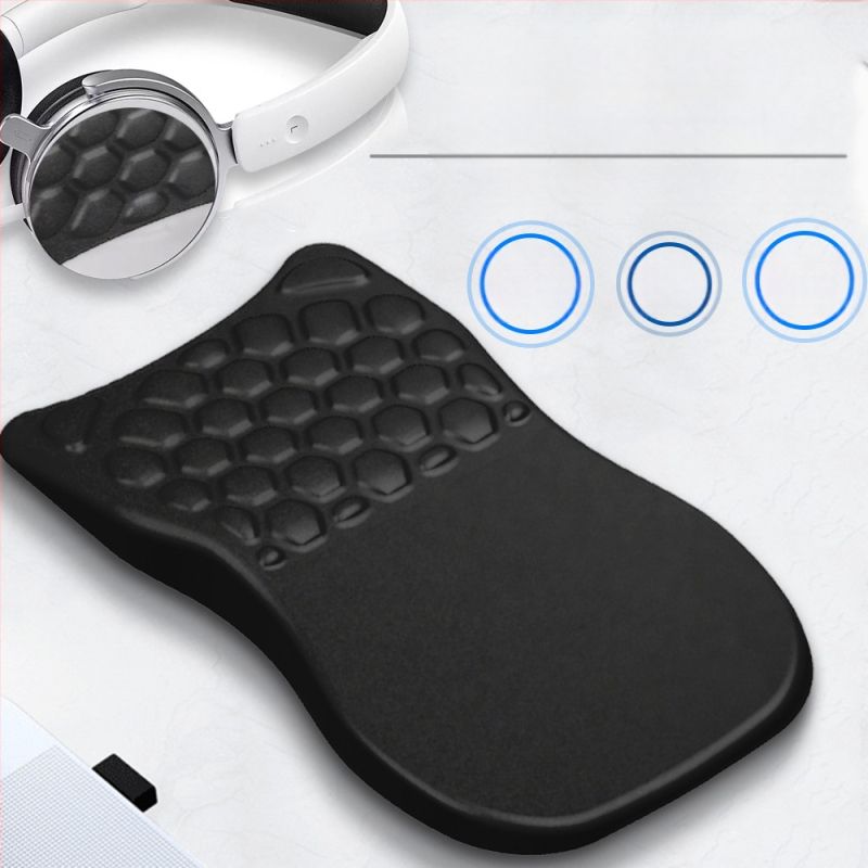 Ainult sekunditega 220G plahvatused puhas must pikendatud randmetugi randme hiirematt ergonoomiline randme kaldemassaaž