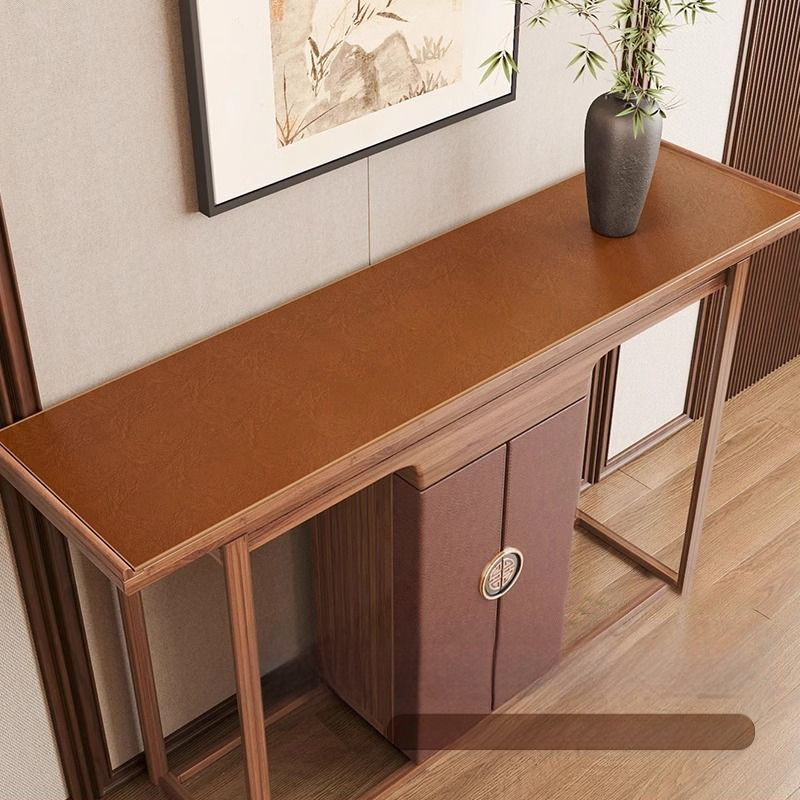 Uus retro stiilis puhvetkapi padi, tipptasemel veekindel kahepoolne nahast sissepääsulaua padi, pikk teleka kingakapi kattepadi