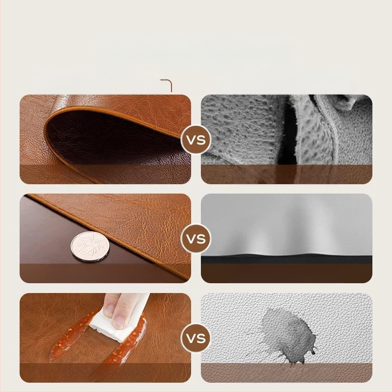 Uus retro stiilis puhvetkapi padi, tipptasemel veekindel kahepoolne nahast sissepääsulaua padi, pikk teleka kingakapi kattepadi