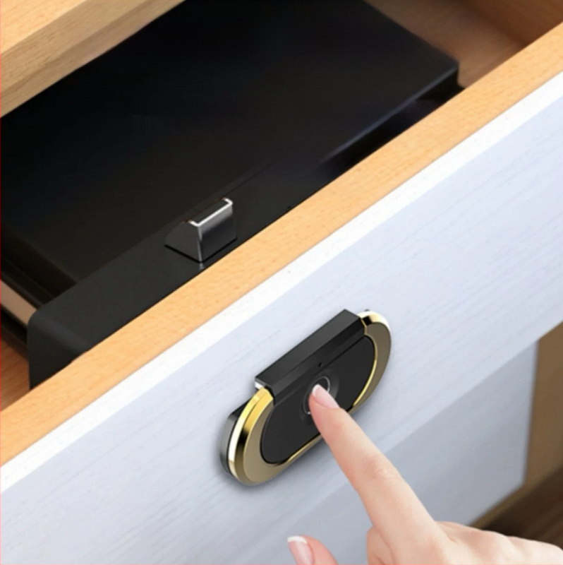 Tarpvalstybinė pirštų atspaudų stalčiaus spyna, metalinė paslėpta rankena, naktinio staliuko spyna, bylų spintelė, biuro baldų elektroninė spyna, pirštų atspaudų spyna