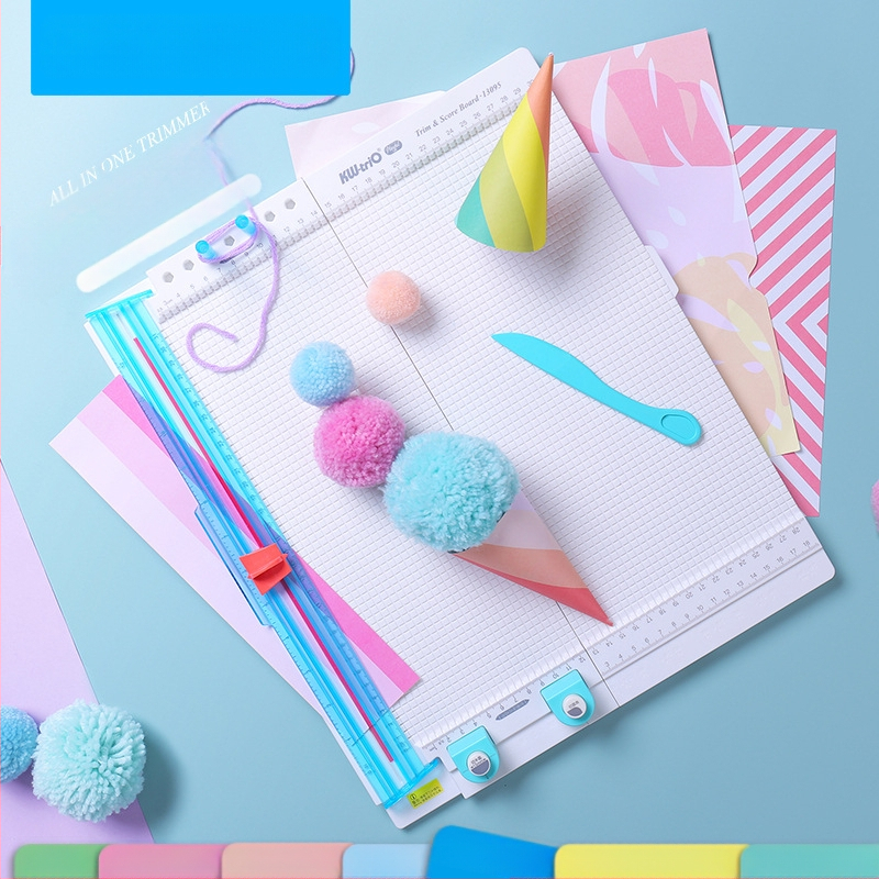 Var iegūt izcilu 13095 daudzfunkcionālu papīra griezēja instrumentu, tāfeles datu skrāpējumu nospiešanas locīšanas līniju 7-in-1 rokas konta griešanas papīru