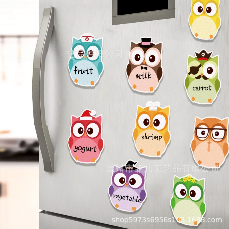 UB033 Rajzfilm Bagoly Post-it Jegyzetek Alakú Írószerek Post-it Jegyzetek Kézzel Készített Számla Matricák Irodaszerek Post-it Jegyzetek