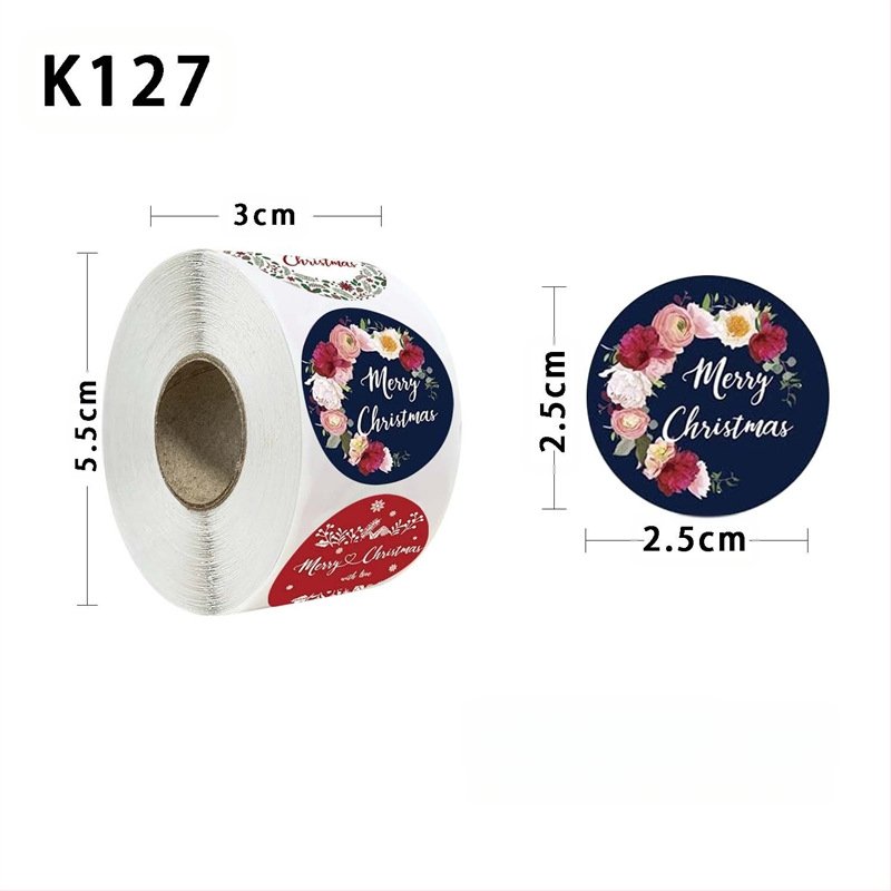 Feltekert karácsonyi hópehely angol ünnepi áldás köszönőmatricák dekoratív ajándékdoboz sorozat matricák