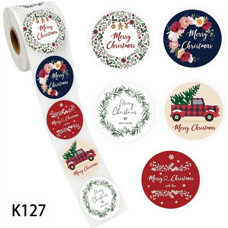 Feltekert karácsonyi hópehely angol ünnepi áldás köszönőmatricák dekoratív ajándékdoboz sorozat matricák