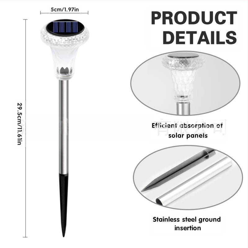 Lauko vandeniui atsparus įdedamas šviestuvas saulės energijos sodo šviestuvas „Garden Villa“ sodo šviestuvas lauko itin ryškus saulės energijos vejos šviestuvas