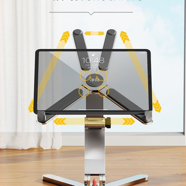 Sülearvuti U8 alus 360° pöörlev lauaarvuti riputatud kronstein jahutav kokkupandav alumiiniumsulamist kaasaskantav