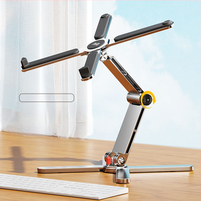 Sülearvuti U8 alus 360° pöörlev lauaarvuti riputatud kronstein jahutav kokkupandav alumiiniumsulamist kaasaskantav