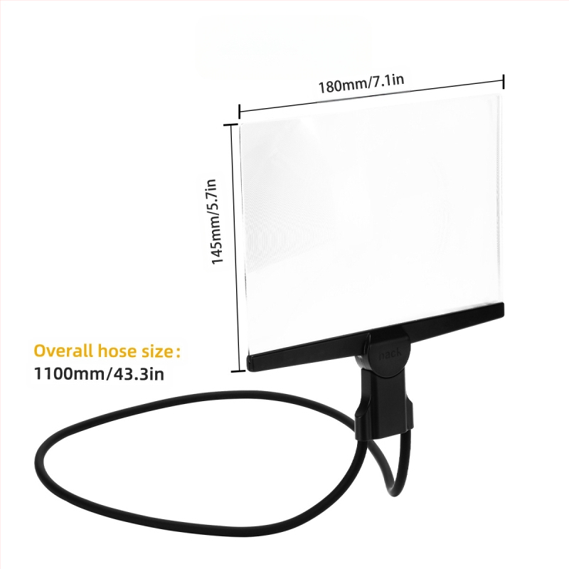 Specialus didinamasis stiklas be rankų vyresnio amžiaus žmonėms skaityti knygas ir laikraščius, skaidrus ir nedeformuotas, lengvas, didelės raiškos, ant kaklo kabantis didinamasis stiklas