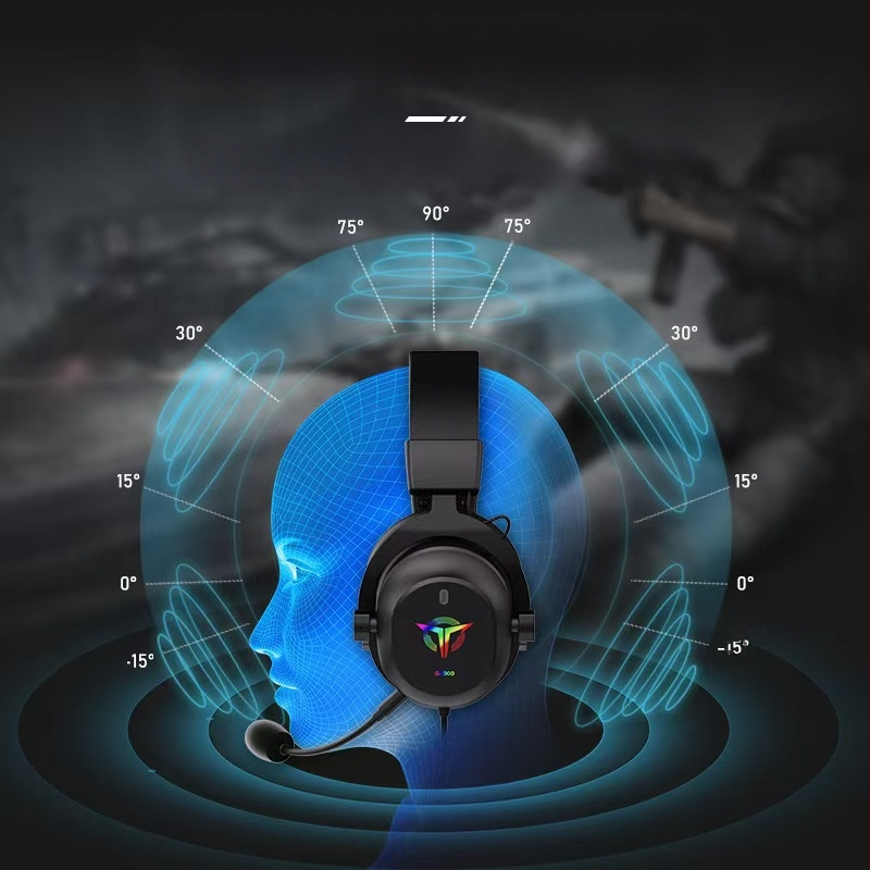 Naujos tarpvalstybinės RGB žaidimų ausinės su mikrofonu, laidiniu kompiuteriu ir ilgalaikiu dėvėjimu, nepakenks tiesioginiams gamykliniams pardavimams.