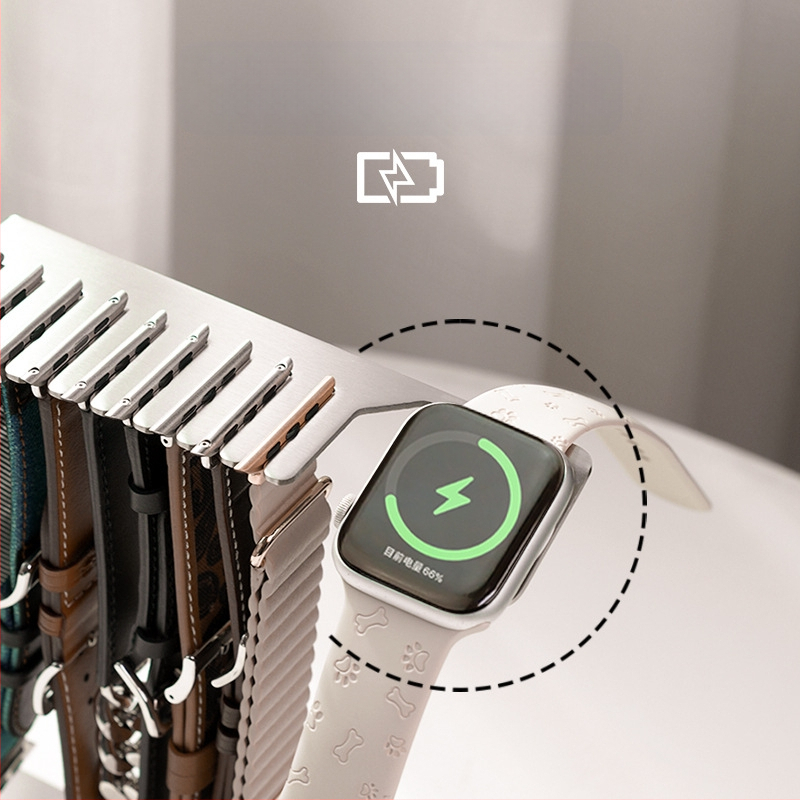 Sobiv Apple Watchi laadimisalus Rihm Hoiualus iWatch Metallist Apple Watchi laadija