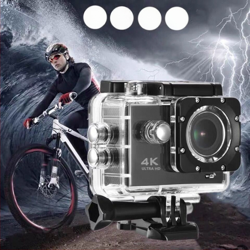 X9G standard felbontású, wifi sportkamerával, távirányítóval, búvárkodáshoz, rázkódásgátlóval, vízálló, nagy felbontású utazó kerékpáros sisakkal, fotókhoz