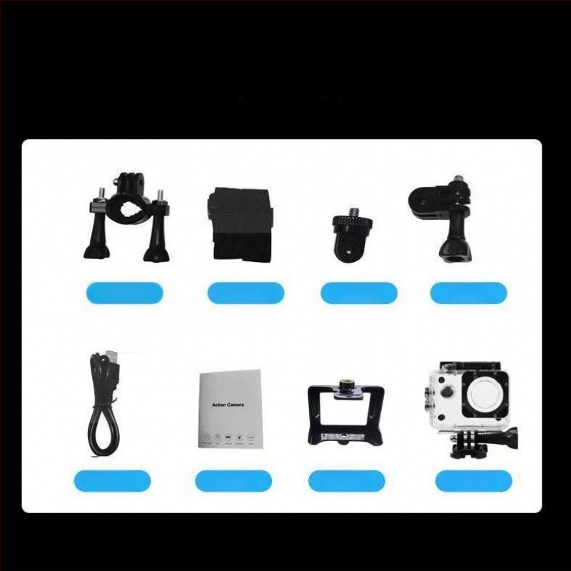 X9G standard felbontású, wifi sportkamerával, távirányítóval, búvárkodáshoz, rázkódásgátlóval, vízálló, nagy felbontású utazó kerékpáros sisakkal, fotókhoz